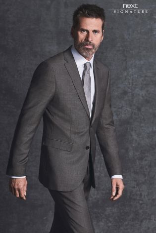 Signature Italian Wool Suit: Tailored Fit Trousers
